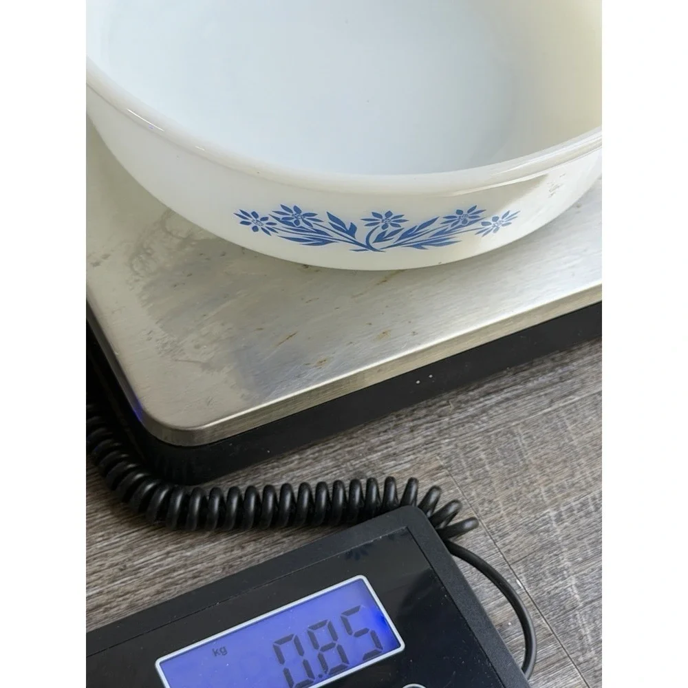 Anchor Hocking Fire King Casserole Dish NO LID #433 Blue Flower - Picture 6 of 6